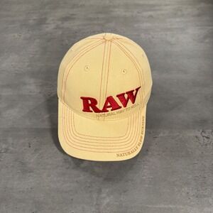 RAW Poker Snapback Hat Tan Red Embroidery Natural Way To Roll Cap Weed 420 Pot